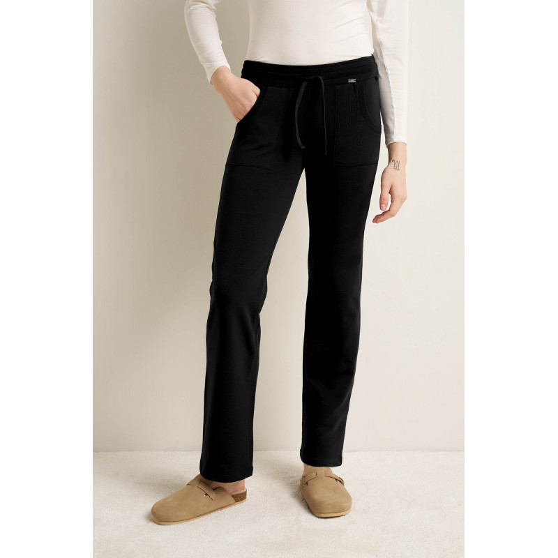 Γυναικείο Βαμβακερό Φούτερ Παντελόνι BLACK (25181-BLACK) Γυναικείο Βαμβακερό Φούτερ Παντελόνι BLACK (25181-BLACK)