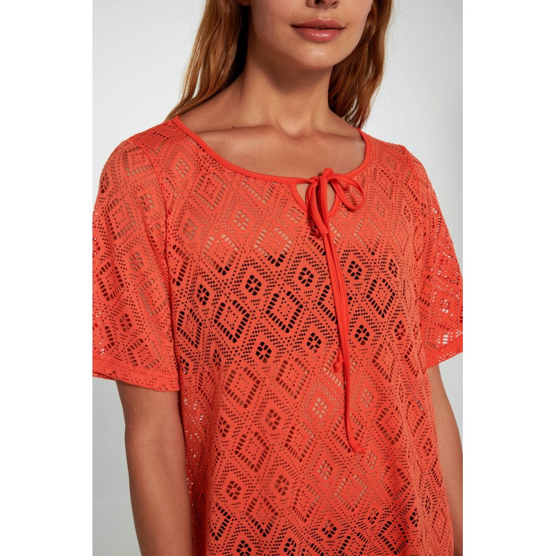 Φόρεμα με Κοντό Μανίκι RED TREE (20513-RED TREE)