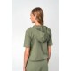 Μονόχρωμο Jacket με Φερμουάρ KHAKI (18344-KHAKI)