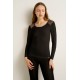 Μακρυμάνικο Γυναικείο Micromodal Φανελάκι BLACK (25157-BLACK) Μακρυμάνικο Γυναικείο Micromodal Φανελάκι BLACK (25157-BLACK)