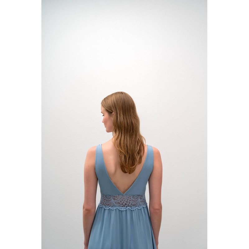 Αμάνικο Νυχτικό με Δαντέλα BLUE SERENE (16154-BLUE SERENE) Αμάνικο Νυχτικό με Δαντέλα BLUE SERENE (16154-BLUE SERENE)
