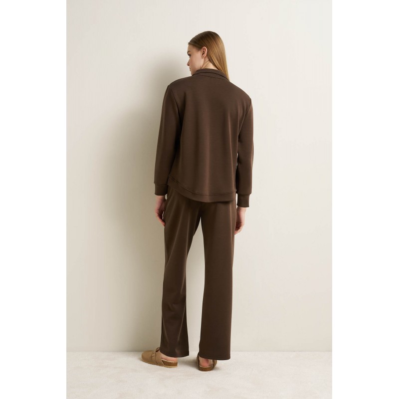 Γυναικείο Viscose Jacket με Φερμουάρ BROWN (25160-BROWN) Γυναικείο Viscose Jacket με Φερμουάρ BROWN (25160-BROWN)