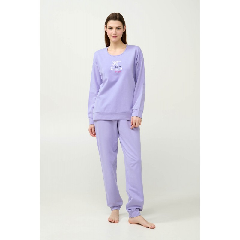 Χειμερινή Γυναικεία Πυτζάμα με Μανσέτες LAVENDER SWEET (21967-LAVENDER SWEET) Χειμερινή Γυναικεία Πυτζάμα με Μανσέτες LAVENDER SWEET (21967-LAVENDER SWEET)