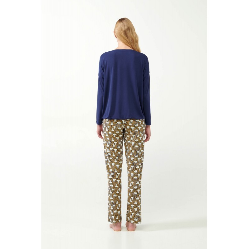 Micromodal Πυτζάμα με Χαριτωμένους Ελέφαντες BLUE CAVERN (21000-BLUE CAVERN)