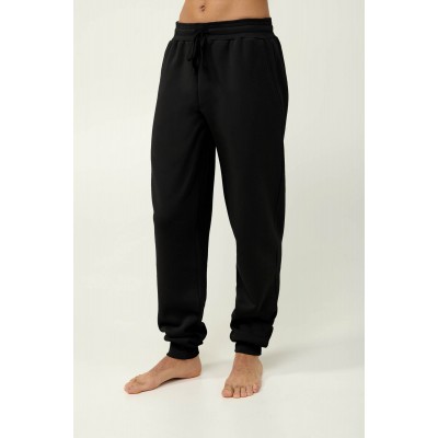 Ανδρικό Φούτερ Παντελόνι με Μανσέτες BLACK (23714-BLACK)