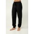 Ανδρικό Φούτερ Παντελόνι με Μανσέτες BLACK (23714-BLACK)