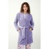 Μονόχρωμη Σταυρωτή Fleece Ρόμπα LAVENDER SWEET (21333-LAVENDER SWEET)