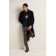 Ανδρική Μακριά Fleece Ρόμπα BLUE (25619-BLUE) Ανδρική Μακριά Fleece Ρόμπα BLUE (25619-BLUE)