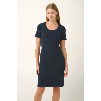 Βαμβακερό Καλοκαιρινό Φόρεμα Rib GRAY INK (20920-GRAY INK)