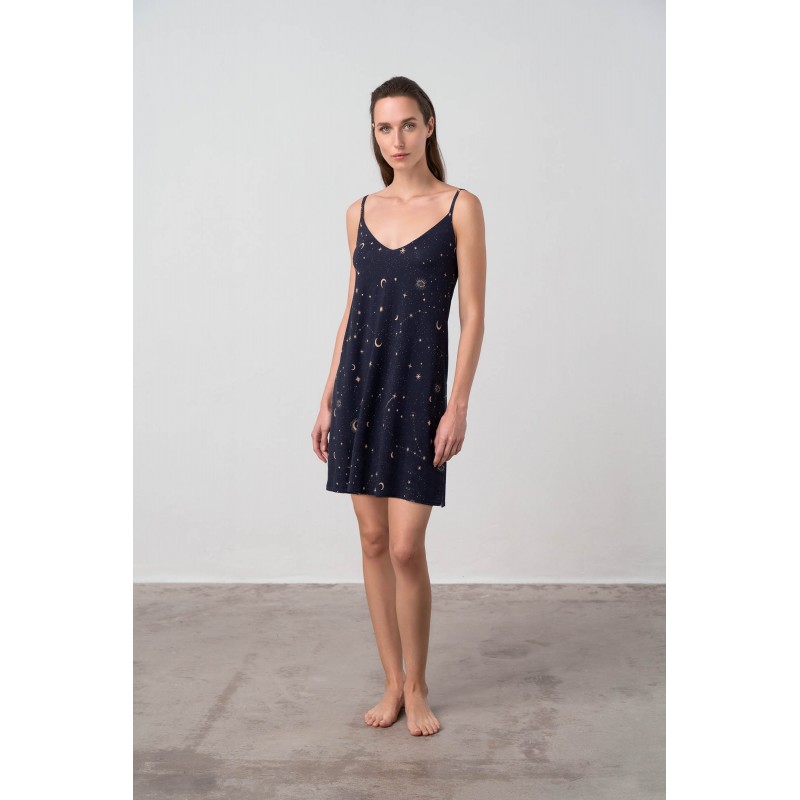 Σετ Νυχτικό και Ρόμπα BLUE (17066-BLUE)