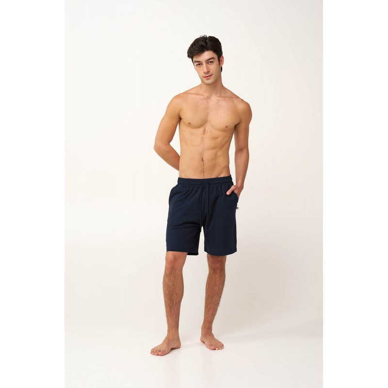 Βαμβακερό Ανδρικό Κοντό Παντελόνι BLUE (24842-BLUE) Βαμβακερό Ανδρικό Κοντό Παντελόνι BLUE (24842-BLUE)