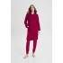 Μονόχρωμη Σταυρωτή Ρόμπα FUCHSIA BERRY (19212-FUCHSIA BERRY)