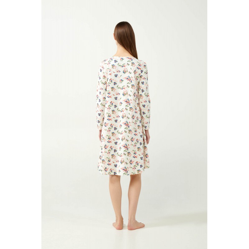 Φούτερ Φλοράλ Νυχτικό GREEN TEA (21355-GREEN TEA)