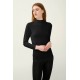 Γυναικείο Φανελάκι με Ψηλή Λαιμόκοψη BLACK (23818-BLACK)