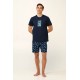 Βαμβακερή Ανδρική Πυτζάμα με Ψαράκια BLUE (22640-BLUE) Βαμβακερή Ανδρική Πυτζάμα με Ψαράκια BLUE (22640-BLUE)
