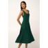 Καλοκαιρινό Αμάνικο Viscose Φόρεμα GREEN GARDEN (24485-GREEN GARDEN)