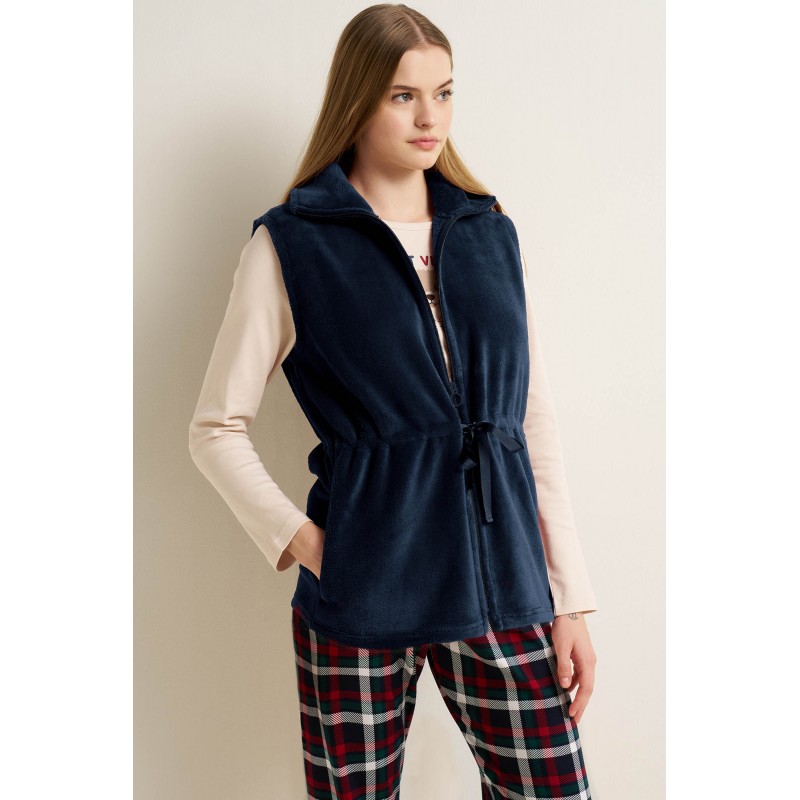 Γυναικείο Fleece Γιλέκο με Φερμουάρ BLUE (25209-BLUE) Γυναικείο Fleece Γιλέκο με Φερμουάρ BLUE (25209-BLUE)