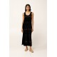 Maxi Jacquard Καλοκαιρινό Φόρεμα BLACK (24530-BLACK)
