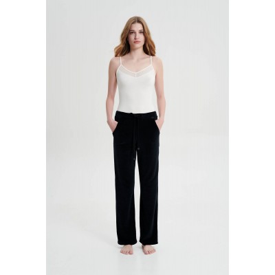 Μονόχρωμο Παντελόνι με Τσέπες BLACK (19301-BLACK)