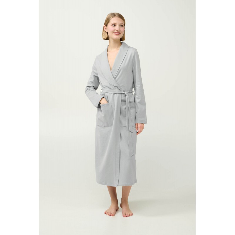 Γυναικεία Σταυρωτή Ρόμπα Φούτερ GRAY SILVER (23265-GRAY SILVER) Γυναικεία Σταυρωτή Ρόμπα Φούτερ GRAY SILVER (23265-GRAY SILVER)