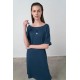 Φόρεμα με Κοντό Μανίκι BLUE MARINE (16924-BLUE MARINE)