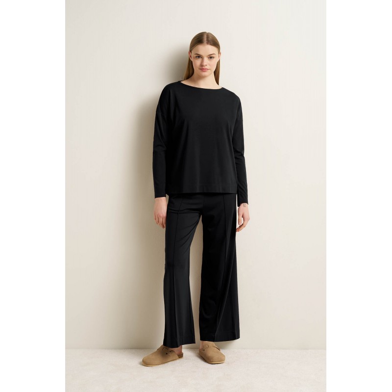 Γυναικεία Punto Μμπλούζα με Λαιμόκοψη BLACK (25170-BLACK) Γυναικεία Punto Μμπλούζα με Λαιμόκοψη BLACK (25170-BLACK)