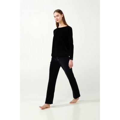 Μονόχρωμο Σετ Σπιτιού από Βελούδο BLACK (21139-BLACK)