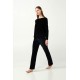 Μονόχρωμο Σετ Σπιτιού από Βελούδο BLACK (21139-BLACK)