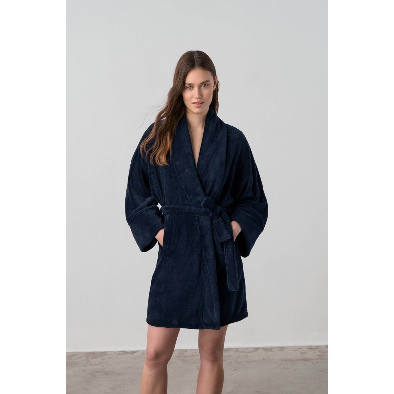 Μονόχρωμη Σταυρωτή Ρόμπα BLUE COSMO (17581-BLUE COSMO) Μονόχρωμη Σταυρωτή Ρόμπα BLUE COSMO (17581-BLUE COSMO)