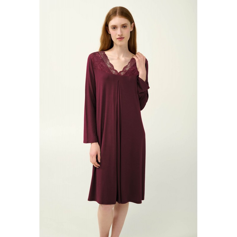 Γυναικείο Νυχτικό Micromodal με Πιέτα RED WINDSOR (23122-RED WINDSOR) Γυναικείο Νυχτικό Micromodal με Πιέτα RED WINDSOR (23122-RED WINDSOR)