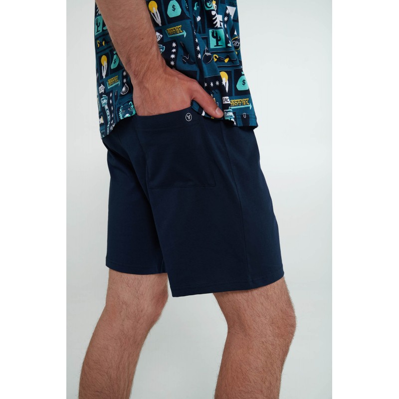 Πυτζάμα με Κοντό Μανίκι BLUE (20652-BLUE) Πυτζάμα με Κοντό Μανίκι BLUE (20652-BLUE)