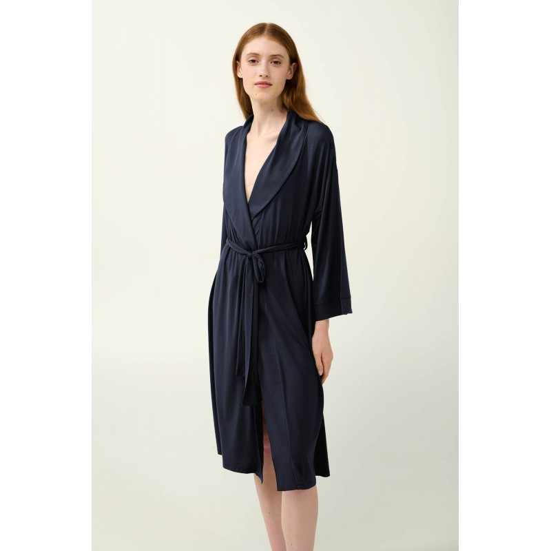 Σταυρωτή Γυναικεία Ρόμπα Micromodal BLUE BLAZER (23124-BLUE BLAZER) Σταυρωτή Γυναικεία Ρόμπα Micromodal BLUE BLAZER (23124-BLUE BLAZER)
