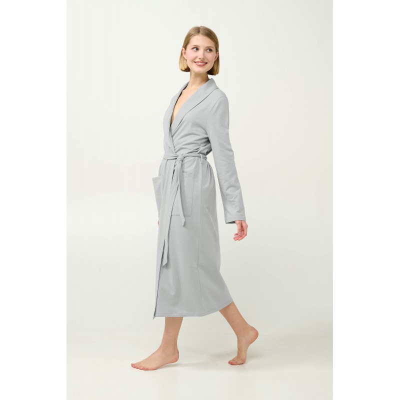 Γυναικεία Σταυρωτή Ρόμπα Φούτερ GRAY SILVER (23265-GRAY SILVER) Γυναικεία Σταυρωτή Ρόμπα Φούτερ GRAY SILVER (23265-GRAY SILVER)