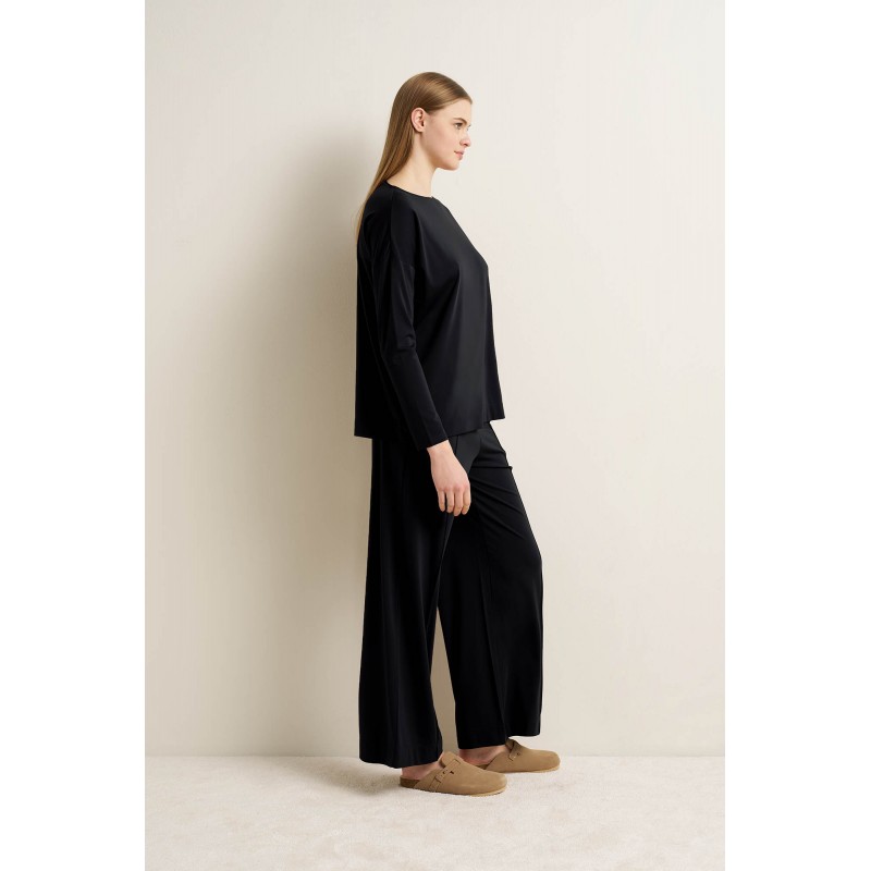 Γυναικεία Punto Μμπλούζα με Λαιμόκοψη BLACK (25170-BLACK) Γυναικεία Punto Μμπλούζα με Λαιμόκοψη BLACK (25170-BLACK)