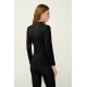 Γυναικείο Φανελάκι με Ψηλή Λαιμόκοψη BLACK (23818-BLACK)