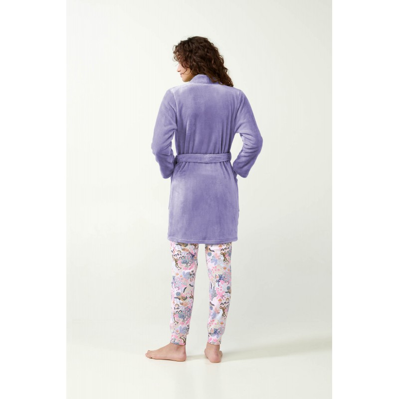 Μονόχρωμη Σταυρωτή Fleece Ρόμπα LAVENDER SWEET (21333-LAVENDER SWEET) Μονόχρωμη Σταυρωτή Fleece Ρόμπα LAVENDER SWEET (21333-LAVENDER SWEET)