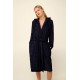 Μονόχρωμή Frottee Γυναικεία Ρόμπα BLUE (22535-BLUE)