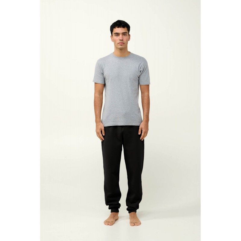 Ανδρικό Φούτερ Παντελόνι με Μανσέτες BLACK (23714-BLACK) Ανδρικό Φούτερ Παντελόνι με Μανσέτες BLACK (23714-BLACK)