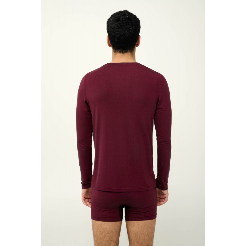 Ανδρικό Φανελάκι Micromodal με Μακρύ Μανίκι RED WINDSOR (23854-RED WINDSOR)