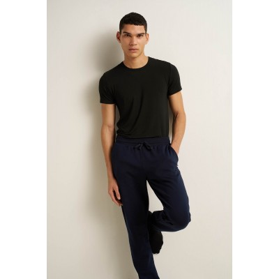 Ανδρικό Βαμβακερό Φούτερ Παντελόνι BLUE (25184-BLUE)
