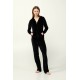 Γυναικεία Velvet Φόρμα με Κουκούλα BLACK (23163-BLACK) Γυναικεία Velvet Φόρμα με Κουκούλα BLACK (23163-BLACK)