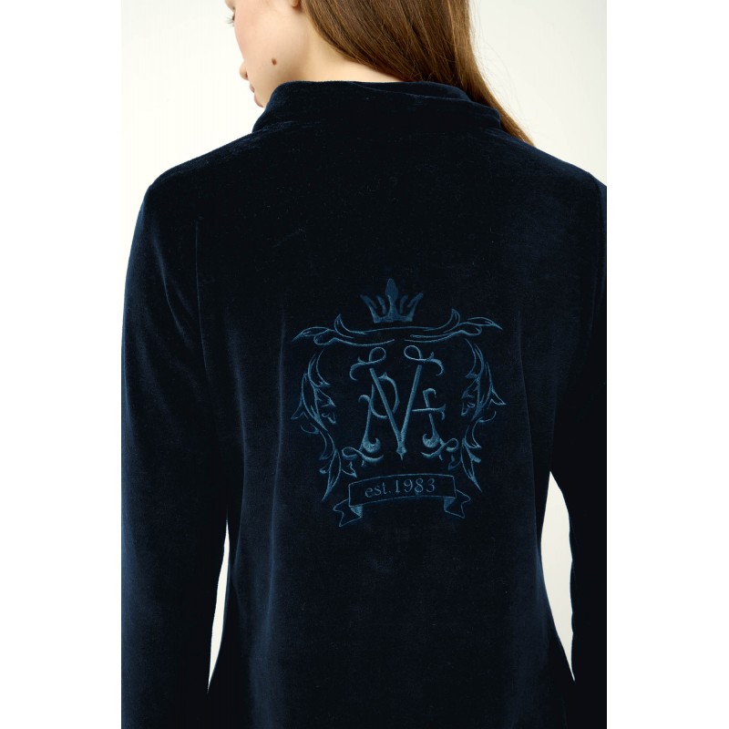 Γυναικεία Velvet Φόρμα με Φερμουάρ BLUE BLAZER (23160-BLUE BLAZER) Γυναικεία Velvet Φόρμα με Φερμουάρ BLUE BLAZER (23160-BLUE BLAZER)