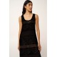 Maxi Jacquard Καλοκαιρινό Φόρεμα BLACK (24530-BLACK)