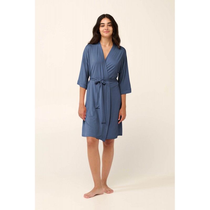 Καλοκαιρινή Γυναικεία Ρόμπα από Micromodal BLUE RAF (22009-BLUE RAF) Καλοκαιρινή Γυναικεία Ρόμπα από Micromodal BLUE RAF (22009-BLUE RAF)