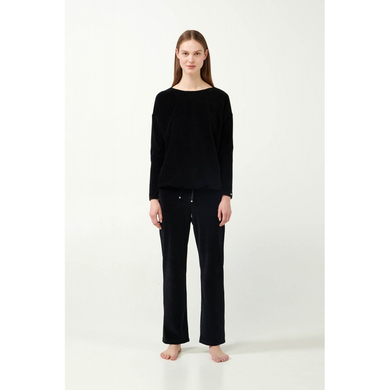 Μονόχρωμο Σετ Σπιτιού από Βελούδο BLACK (21139-BLACK)