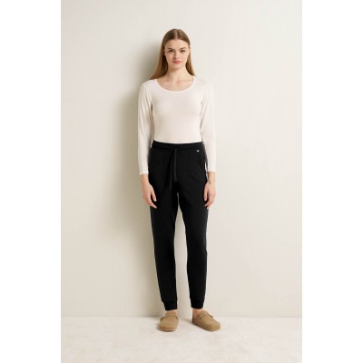Γυναικείο Βαμβακερό Φούτερ Jogger Παντλεόνι BLACK (25182-BLACK)