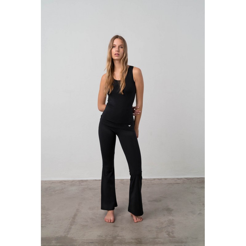 Μονόχρωμη Αμάνικη Μπλούζα BLACK (17180-BLACK)