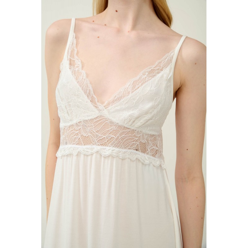 Νυφικό Σετ Micromodal 2 Τεμαχών CREAM (23125-CREAM)