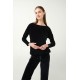 Μονόχρωμο Σετ Σπιτιού από Βελούδο BLACK (21139-BLACK)
