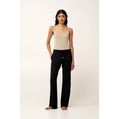 Γυναικείο Viscose Μακρύ Παντελόνι BLACK (24820-BLACK)